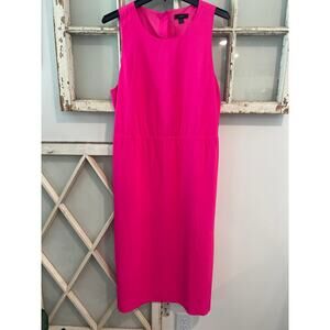 J.Crew size 14 hot pink midi dress